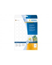 HERMA Special Etiketten Papier matte removable self-adhesive wei 30 mm rund 1200 25 Bogen x 48 (4387)