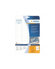 HERMA Special Etiketten Papier matte removable self-adhesive wei 45.7 x 21.2 mm 1200 25 Bogen x 48 (4346)