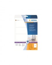 HERMA Special Permanent selbstklebende matte beschichtete Aktenetiketten aus Papier wei 192 x 61 mm 90 g/m2 100 Etiketten 25 Bogen x 4 (4826)