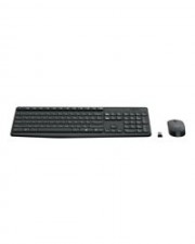 Logitech MK235 Tastatur-und-Maus-Set drahtlos 2,4 GHz Deutsch Anthrazit