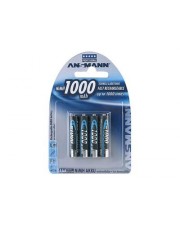 Ansmann Micro Batterie 4 x AAA NiMH 1000 mAh Akku Pack 2 X