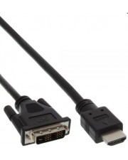 InLine HDMI-DVI Adapterkabel HDMI Stecker auf DVI 18+1 0,5m 0,5 m 19-polig
