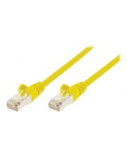 Intellinet Patch-Kabel RJ-45 M bis M 20 m SFTP PiMF CAT 6 halogenfrei geformt ohne Haken Gelb (736008)