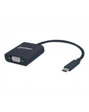 Manhattan Externer Videoadapter USB Type-C VGA Schwarz (151771)