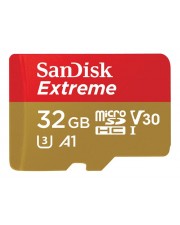 SanDisk Extreme Flash-Speicherkarte microSDHC/SD-Adapter inbegriffen 32 GB A1 / Video Class V30 / UHS-I U3 microSDHC