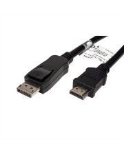 VALUE Videokabel DisplayPort / HDMI M bis M 10 m abgeschirmt Schwarz (11.99.5784)