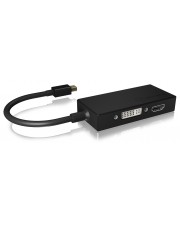 ICY BOX IB-AC1032 DisplayPort->HDMI bk| 3-in-1 Mini DisplayPort? zu HDMI Digital/Display/Video DisplayPort DVI-D Schwarz