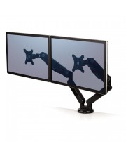 Fellowes Klemme /Bolzen Schwarz Flachbildschirm-Tischhalterung Platinum Series Dual Monitor Arm