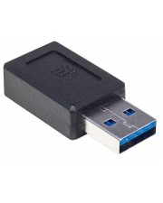 Manhattan USB-Adapter USB-C W bis USB M 3.1 geformt Schwarz