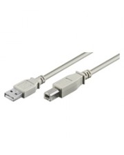 Goobay USB AB 500 LC HiSpeed 2.0 5m B Mnnlich Grau Kabel Digital/Daten 5 m