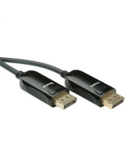 ROLINE DisplayPort-Kabel DisplayPort M bis M 30 m 4K Untersttzung aktiv Schwarz (14.01.3490)