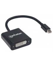 Manhattan Mini-DisplayPort auf DVI Adapter Aktiv Mini-DisplayPort-Stecker DVI-I Digital/Display/Video Schwarz (152549)