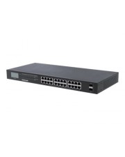 IC Intracom PoE+ Switch 24-Port Gigabit mit 2 SFP-Ports 370W 1 Gbps Power over Ethernet (561242)
