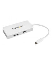 StarTech.com USB-C Multiport Adapter SD UHS-II Card Reader Power Delivery 4K HDMI GbE 1x USB 3.0 Docking Station GigE (DKT3CHSD4GPD)