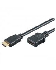M-CAB HDMI Hi-Speed Kabel with Ethernet mit Ethernet-Verlngerungskabel M bis W 5 m Schwarz (7200242)