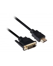 Club 3D Videokabel Dual Link HDMI / DVI DVI-D M bis M 2 m 4K Untersttzung (CAC-1210)