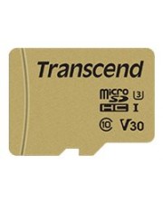 Transcend 500S Flash-Speicherkarte microSDHC/SD-Adapter inbegriffen 16 GB Video Class V30 / UHS-I U3 / Class10 microSDHC (TS16GUSD500S)