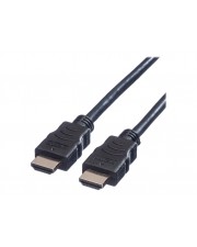 VALUE HDMI mit Ethernetkabel M bis M 1.5 m abgeschirmt Schwarz 4K Untersttzung (11.99.5531)