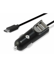 Conceptronic Carden Auto Zigarettenanznder 5 V Schwarz 15.5 W 2x USB + USB-C 5V / 3.1A 12V/24V 24.3 x 23.5 x 65 mm 38 g