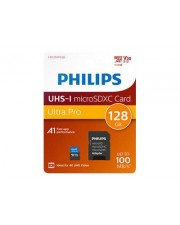 Philips MicroSDXC Card 128 GB Class 10 UHS-I U3 incl. Adapter Extended Capacity SD MicroSDHC 128 GB