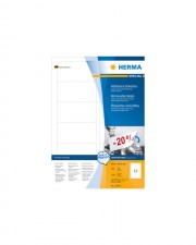 HERMA Special Selbstklebende abziehbare matte Papieretiketten wei 88.9 x 46.6 mm 1200 Etiketten 100 Bogen x 12 (10304)