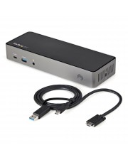 StarTech.com USB-C & USB-A Dock Hybrid Triple Monitor Laptop Docking Station DisplayPort & HDMI Lade-/Dockingstation (DK31C3HDPDUE)