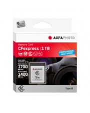 AgfaPhoto CFexpress Professional 1000 GB NAND 1700 MB/s 1400 Kltebestndig Hitzebestndig Schockresistent Rntgensicher 1 TB 1700/1400 RAW Video (10443)