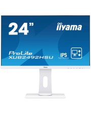 iiyama ProLite XUB2492HSU-W1 LED-Monitor 61 cm (24") (23.8" sichtbar) 1920 x 1080 Full HD (1080p) @ 60 Hz IPS 250 cd/m 1000:1 5 ms HDMI VGA DisplayPort Lautsprecher wei