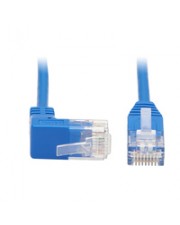 Eaton Up-Angle Cat6 Gigabit Molded Slim UTP Ethernet Cable RJ45 Right-Angle Up M to CAT 6 0,61 m Blau (N204-S02-BL-UP)
