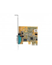 StarTech.com PCI Express Serial Card PCIe to RS232 DB9 Interface PC with 16C1050 UART Standard or Low Profile Brackets COM Retention For Windows & Linux Serieller Adapter 2.0 Low-Profile RS-232 x 1 Gelb (11050-PC-SERIAL-CARD)