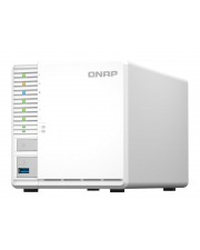 QNAP NAS System 3-Bay Storage Server  2,0 GHz Intel Celeron N5105/N5095 4-Kern-Prozessor  8 GB Onboard nicht erweiterbar  3x 2,5" und 3,5" Hot-Swap-fhig  1x 2,5Gbit LAN  Bauform: Desktop