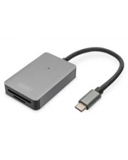 DIGITUS USB-C Kartenleser 2 Port UHS-II SD4.0/TF4.0/300Mb/s Digital/Daten (DA-70333)