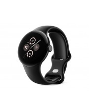 Google Pixel Watch 2 Matte black aluminum intelligente Uhr mit Active Armband Flouroelastomer Obsidian Bandgre: S/L 32 GB Wi-Fi NFC Bluetooth 31 g (GA05029-DE)