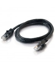 Cables To Go C2G Cat6 Booted Unshielded UTP Network Patch Cable Patch-Kabel RJ-45 M bis M 7 m CAT 6 geformt ohne Haken verseilt Schwarz (83411)