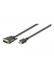 Wentronic goobay MMK 630-0200 G Videokabel Single Link HDMI / DVI M bis DVI-D M 2 m (51580)