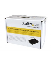 StarTech.com Standalone 2,5 / 3,5" SATA Festplatten Duplikator mit Multi HDD / SSD Image-Backup Bibliothek Festplattenduplikator 2 Schchte SATA-600