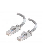 Cables To Go C2G Cat6 Booted Unshielded UTP Network Patch Cable Patch-Kabel RJ-45 M bis M 100 m CAT 6 geformt ohne Haken verseilt Grau (83377)