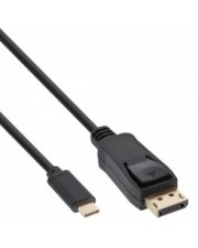 InLine USB Display Kabel Typ-C Stecker zu DisplayPort DP Alt Mode 4K2K schwarz 1m Thunderbolt 3