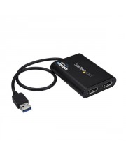 StarTech.com USB-zu-Dual-DisplayPort-Adapter 4K 60 Hz USB 3.0 5 Gbit/s auf Dual DisplayPort Adapter 60Hz 5Gbit/s Monitoradapter DisplayLink Zertifiziert (USB32DP24K60)