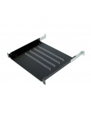 TRITON 19" shelf 1U 550mm 80kg plastic black Schwarz 80 kg 19"/1 U 48,26 cm Vented (RAB-UP-550-A4)