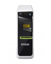 Epson LabelWorks LW-600P Beschriftungsgert monochrom Thermal Transfer Rolle 2,4 cm 180 dpi bis zu 15 mm/Sek. USB Bluetooth Sensor-Erkennung bei geffnetem Gehuse Schwarz Pale Gray