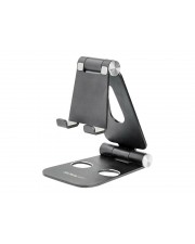 StarTech.com Phone and Tablet Stand Foldable Multi Angle Aluminum Black Adjustable Smartphone / Schreibtischstnder bis zu 13 Zoll Schwarz