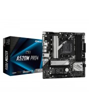 ASRock MB A520M Pro4 AM4 M-ATX retail AMD Sockel Ryzen Micro/Mini/Flex-ATX (90-MXBDU0-A0UAYZ)