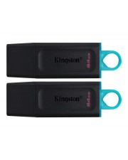 Kingston DataTraveler Exodia Blck+ Teal -2 Pcs USB 3.2 64 GB Flash-Speicher unsortiert 3.0 (DTX/64GB-2P)