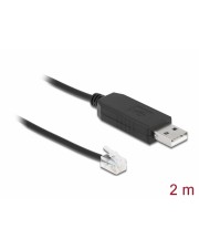 Delock Adapterkabel USB Typ-A zu Seriell RS-232 RJ9/RJ10 mit ESD Schutz Celestron NexStar 2 Digital/Daten m (66734)