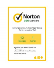 Norton 360 Standard 1 Gert 1 Jahr Download Win/Mac/Android/iOS, Deutsch (P27095-01)