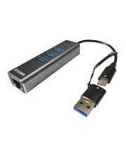 D-Link USB-C/USB to Gigabit Ethernet Adapter with 3 USB 3.0 Ports (DUB-2332)