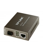 TP-LINK Medienkonverter 100Mb LAN 10Base-T 100Base-FX 100Base-TX RJ-45 / SC Single-Modus bis zu 20 km 1550 TX / 1310 RX nm (MC111CS)