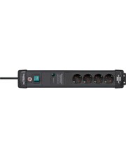 Brennenstuhl Premium-Line stekkerdoos 4 sockets 1.8m zwart met schakelaar en
