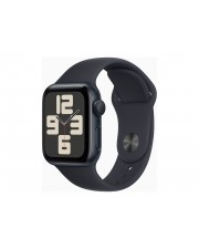 Apple Watch SE GPS 40 mm Midnight Aluminium intelligente Uhr mit Sportband Flouroelastomer Bandgre: M/L 32 GB Wi-Fi Bluetooth 26.4 g (MR9Y3QF/A)
